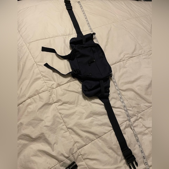 Everest Dual Water Bottle Hiking Fanny Pack Navy Blue - Picture 9 of 9